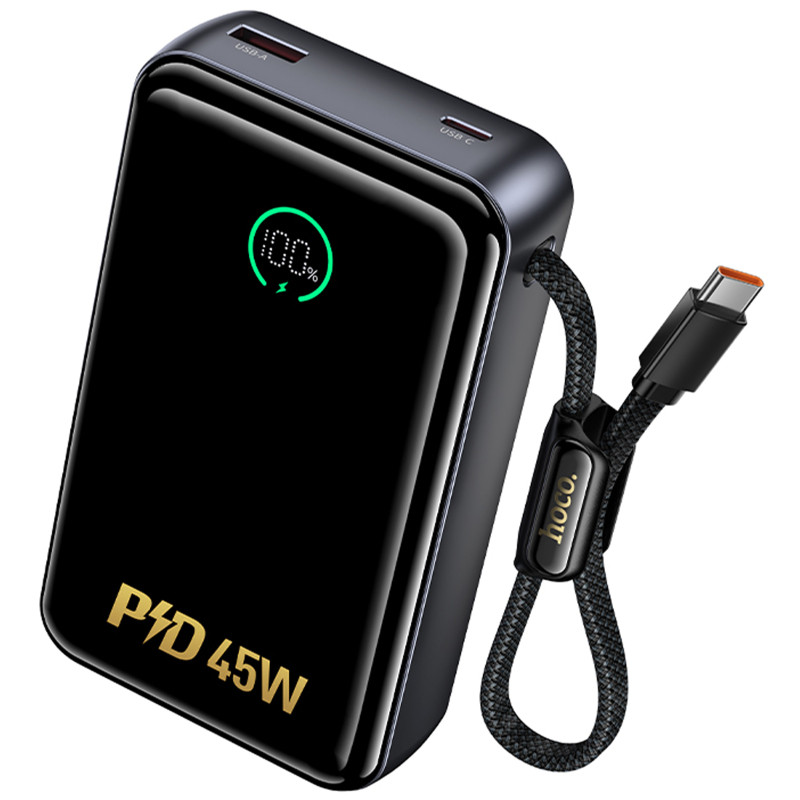 Портативное ЗУ Power Bank Hoco Q54 Shine PD45W with cable 20000 mAh Херсон - зображення 1