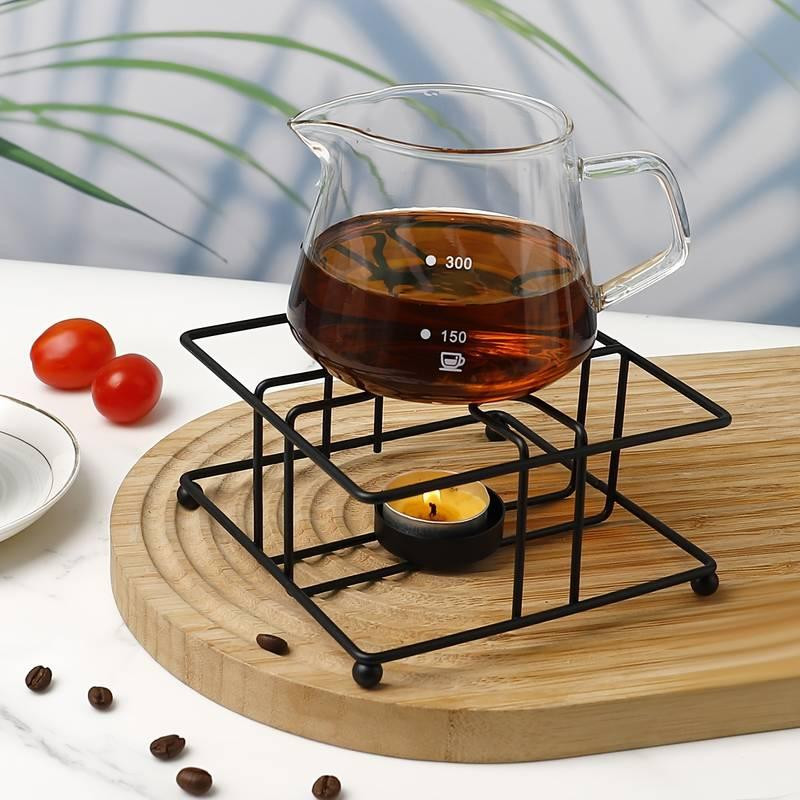 Подставка-подогреватель Leeseph для чая или готовых блюд со свечей черный Одеса - зображення 5