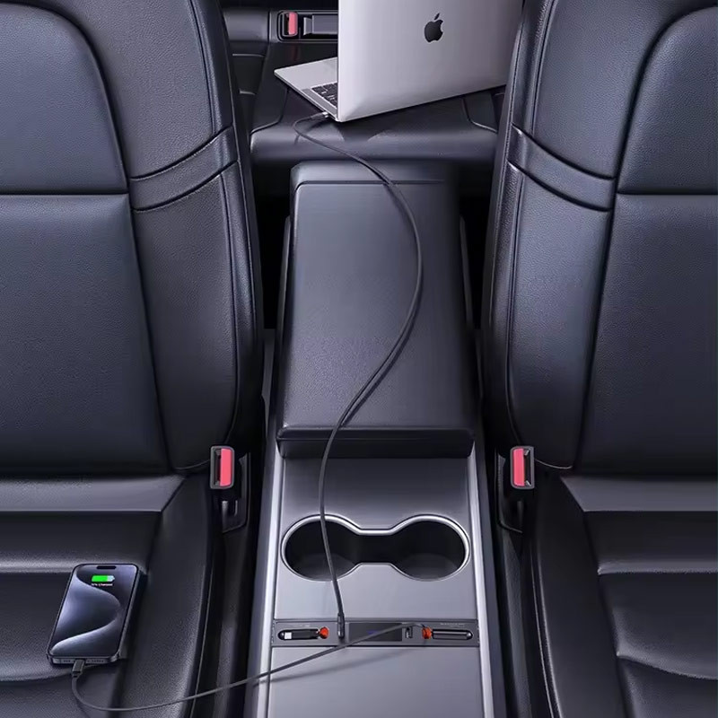 Переходник HUB Usams US-SJ649 60W Car Central Control Charging HUB For Tesla (3/Y) Херсон - изображение 3