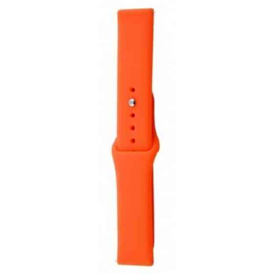 DM Ремінець Silicone для Samsung Watch Active/Galaxy S4 42mm/Gear S2/Xiaomi Amazfit (20mm) Orange (К Харків