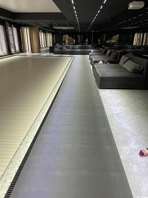 Противоскользящая ПВХ дорожка для бассейна 1,2 х 6 м.п. серого цвета Киев - изображение 2