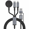 Дата кабель Amaya ACD-330X 6in1 Type-C/USB to iWatch/Lightning/Type-C 100W (1.2m) Херсон