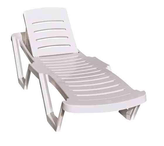 Шезлонг Irak Plastik Capissi белый Київ
