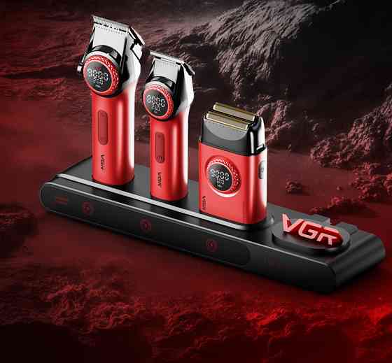 Комплект длят стрижки VGR STEPLERSS PRO 3 IN 1 RED красный Киев