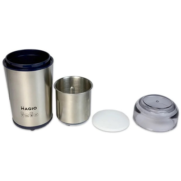 Кофемолка Мagio MG-194 100 г серебристая Київ - зображення 4