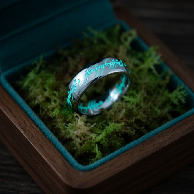 Кольцо Всевластия с эксклюзивным свечением Tiffany Blue для ценителей Властелина Колец и Хоббита Київ - зображення 2