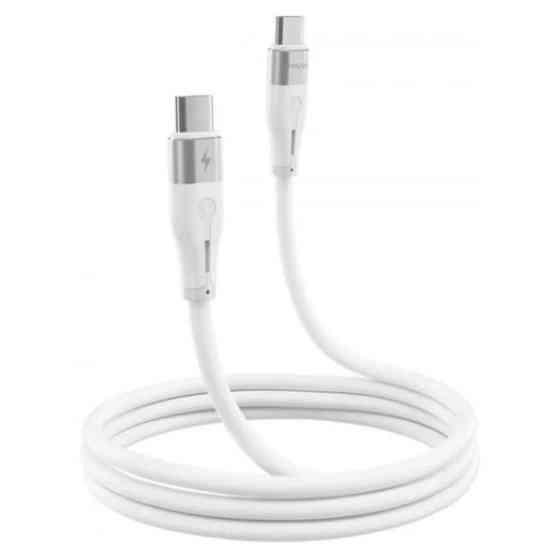 Кабель Proove Soft Silicone Type-C to Type-C 60W 1m White (CCSO60002202) Харків