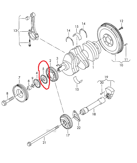 Зірочка ГРМ колінвала VW, Skoda, Seat оригінал Z=18, DAYCO STC1004 Вінниця - зображення 3