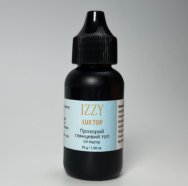 Мега-Об'єм 30г! Топ Izzy Lux Top з УФ-захистом та Дзеркальним Блиском Киев - изображение 1