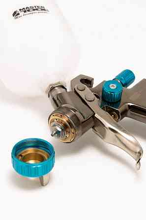 Краскопульт пневматический MASTERTOOL LVLP ВПЛБ 600 мл Ø1,4 мм круглый/плоский факел 125-170 л/мин 1 Харків