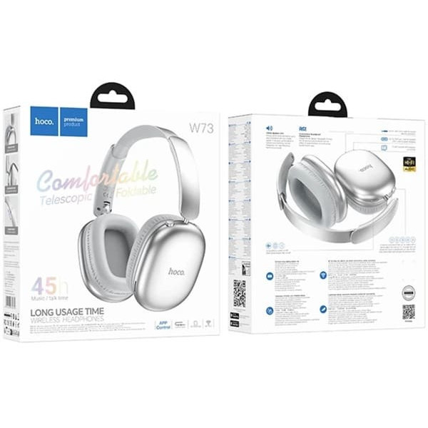 Bluetooth-гарнітура Hoco W73 Graceful Silver Харків - зображення 4