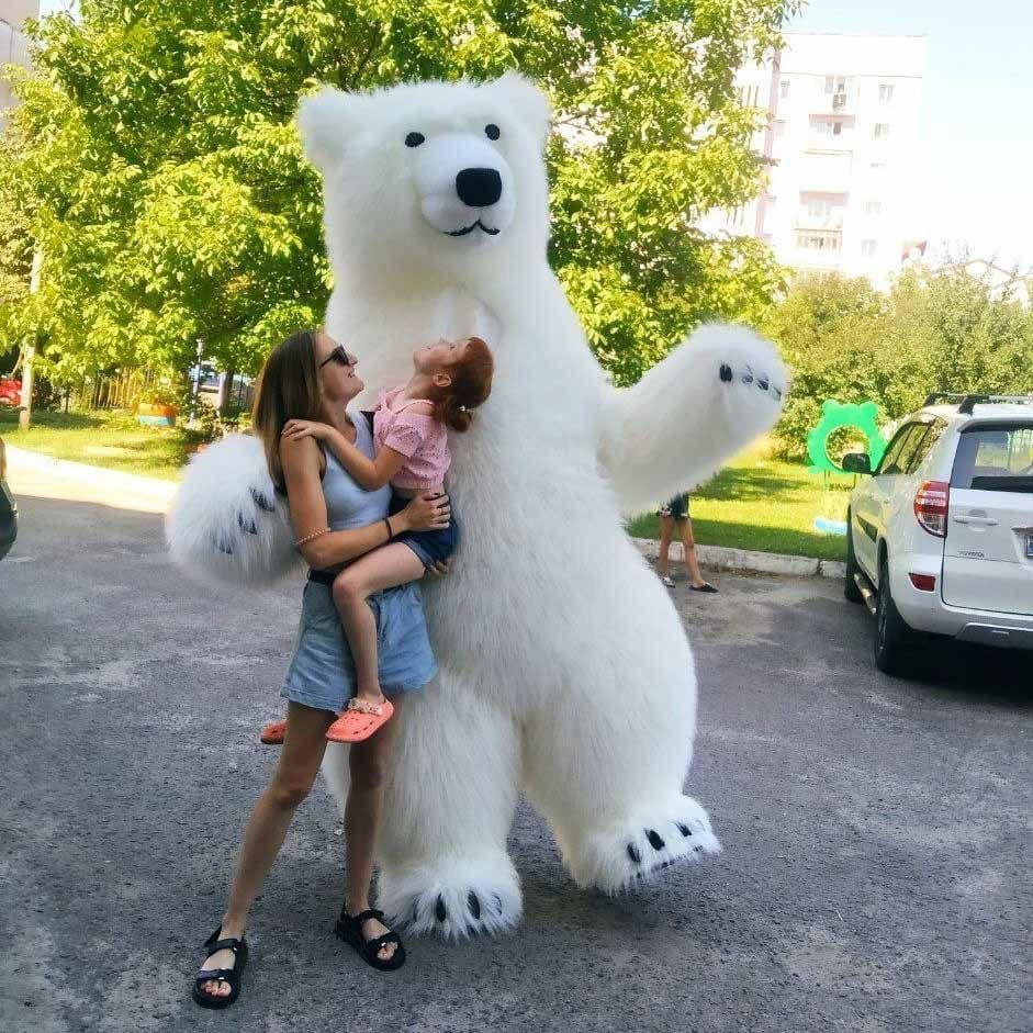 Белый медведь Кременчуг.Заказать мишку на праздник. Кременчуг - изображение 1