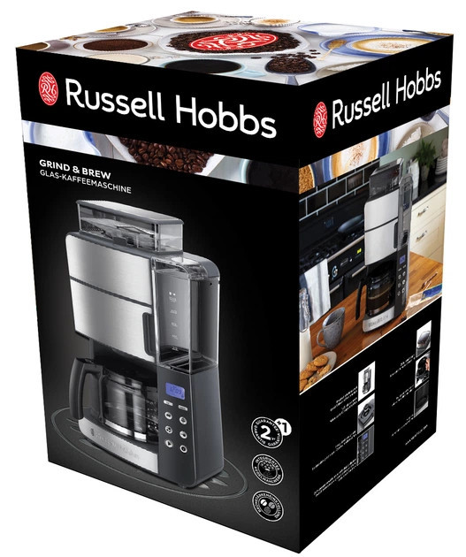 Кофеварка капельная Russell Hobbs Grind & Brew 25610-56 1000 Вт серебристая Киев - изображение 10