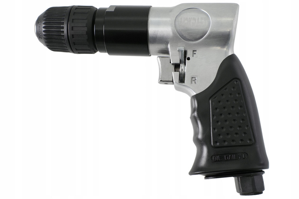 Пневмодрель 3/8" (1800об/мин; реверс; самозажимной патрон) AIRKRAFT AT-4031KLB Харків - зображення 3