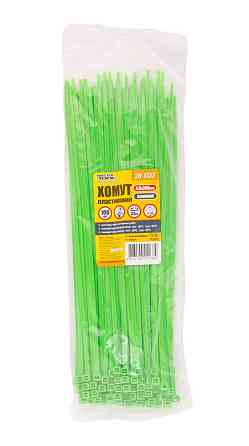 Хомут нейлоновый MASTERTOOL 4.8х300 мм 100 шт зеленый 20-1732 Харків