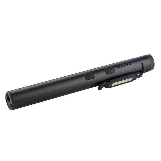 Фонарик светодиодный алюминиевый (COB+LED) с УФ, лазером и магнитом Pen Light  PROTESTER PRO-FL0305S Харків