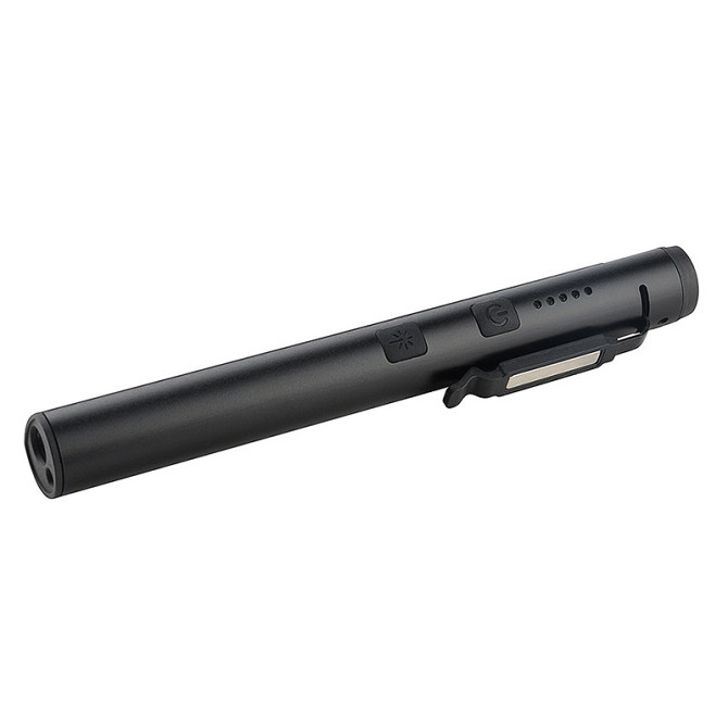 Фонарик светодиодный алюминиевый (COB+LED) с УФ, лазером и магнитом Pen Light  PROTESTER PRO-FL0305S Харків - зображення 2