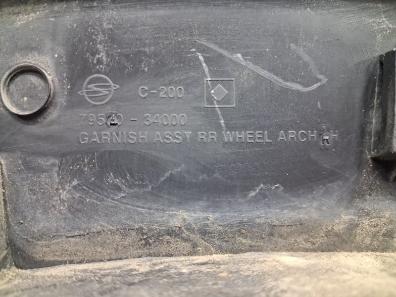 Накладка крыла SsangYong Korando C200 2.0 DIESEL D20DT 2010 задн. прав. (б/у) Київ - зображення 7