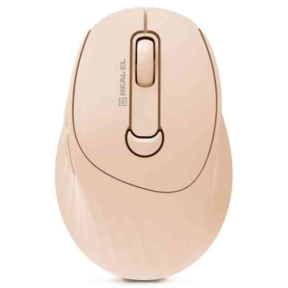 Мишка REAL-EL RM-370W Beige (EL123200056) Харків