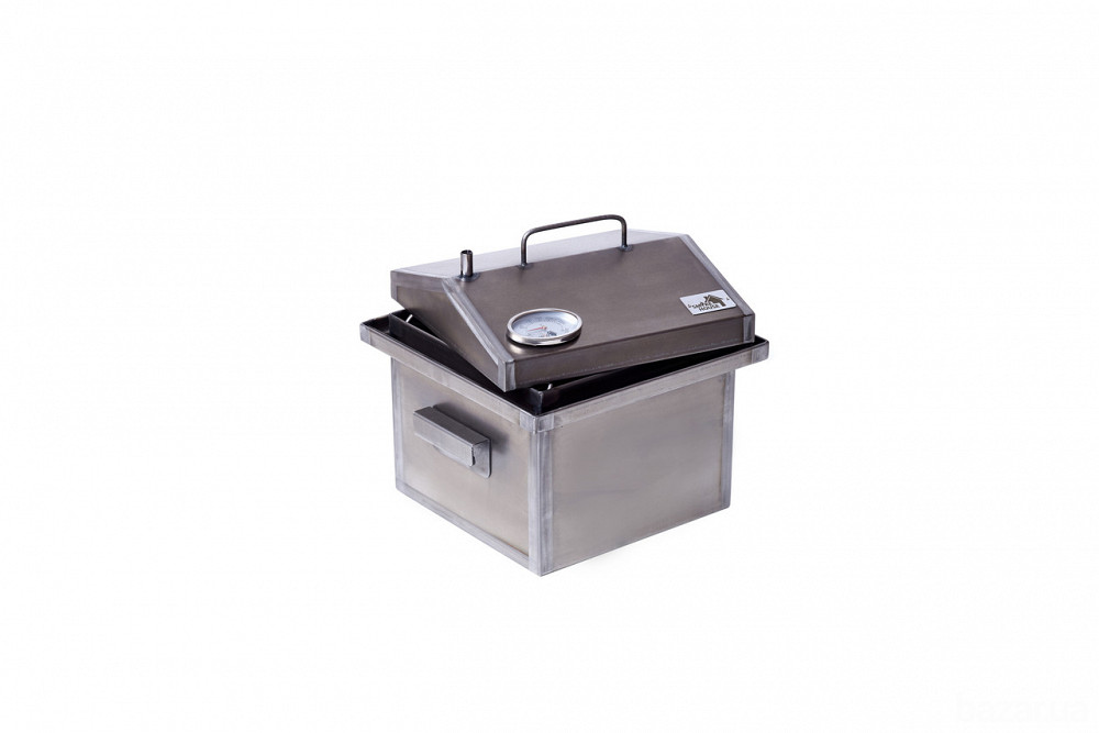 Коптилка для горячего копчения Smoke House S Original с термометром и сумкой Харків - зображення 6