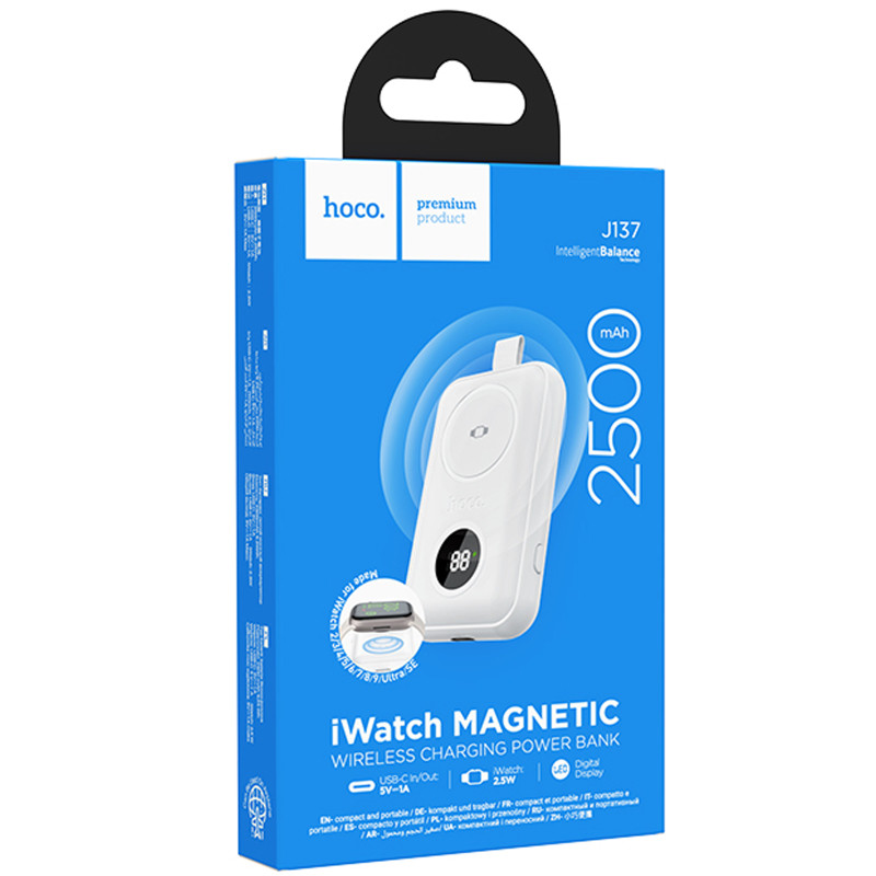 Портативное ЗУ Power Bank Hoco J137 for Apple Watch 2.5W 2500 mAh Херсон - зображення 2