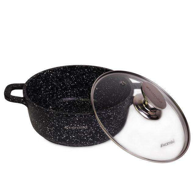 Каструля з литого алюмінію з антипригарним покриттям 4.5 л Kamille KM-4405 Киев - изображение 1