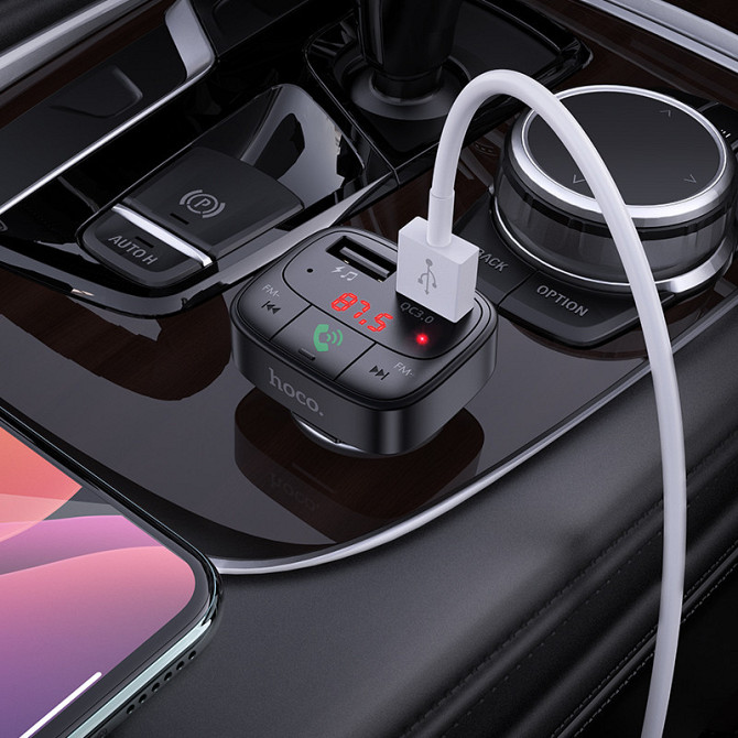 АЗУ FM модулятор Hoco E59 Promise 18W (2USB-A) Херсон - зображення 4