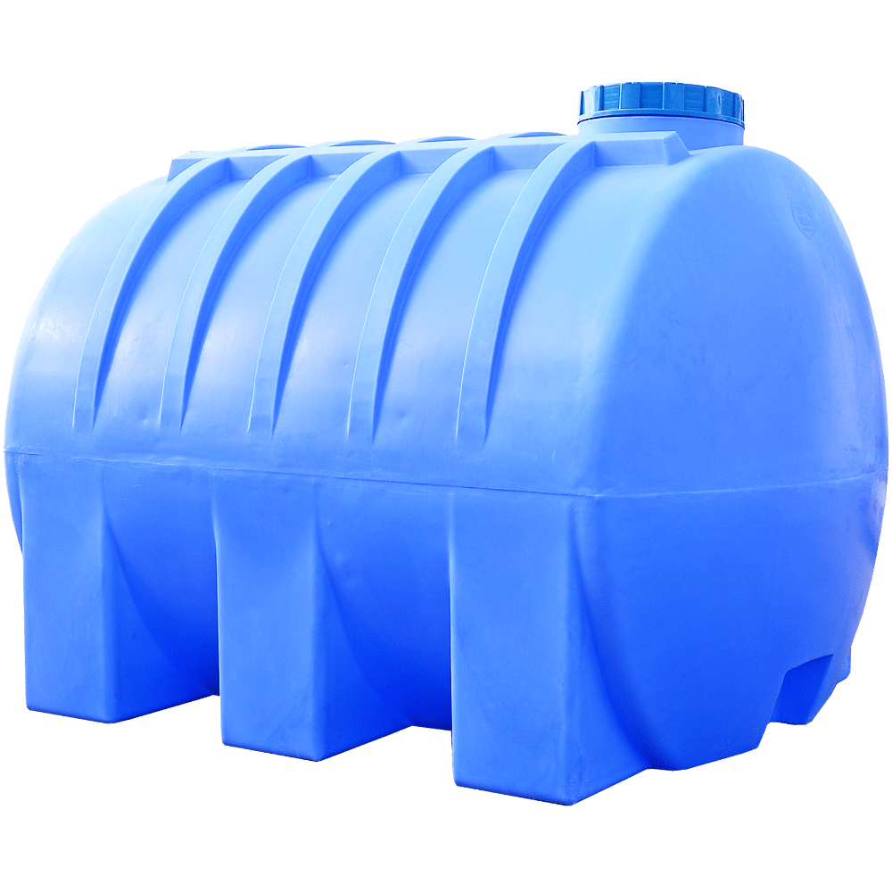 Емкость 5000 л горизонтальная ПБ голубая Киев - изображение 1