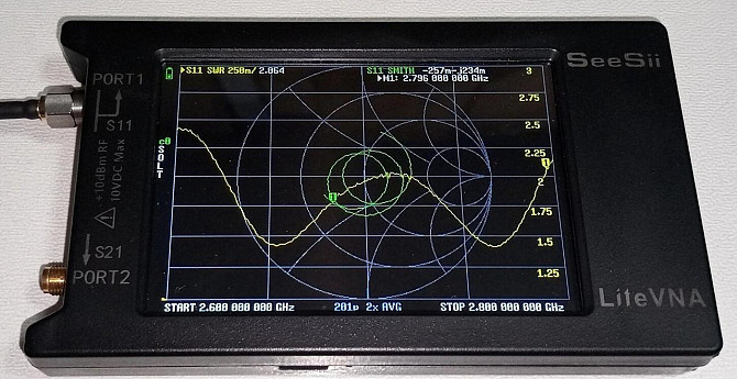 Антенна 680-2700 МГц 8 дБ, до 30 Вт, 32 см, RG 174 1 м, SMA-male (штырь). Смотрите графики КСВ, Дніпро - зображення 7