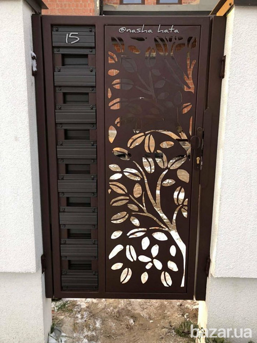 Декор панель ворота калитка,ограждение коттеджа.Киевская область Тараща.Монтаж под ключ Тараща - зображення 9