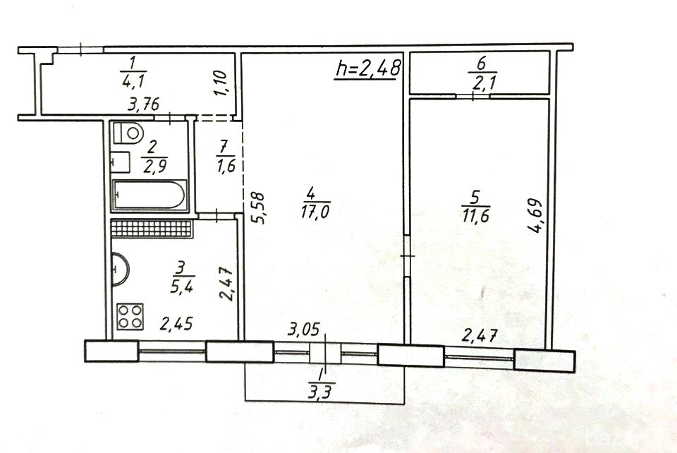 Двухкомнатная квартира. Район парк СКАЗКА. Суми - зображення 4