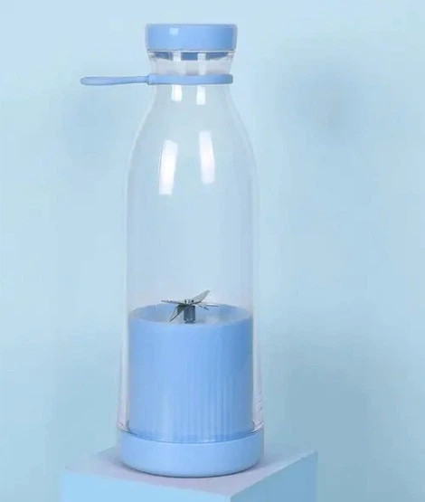 Блендер-шейкер портативный YC-02 420 мл голубой Київ - зображення 2