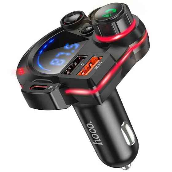 Уценка АЗУ FM модулятор Hoco DFM01 Legend 20W+QC3.0 (2USB-A/1C) Херсон