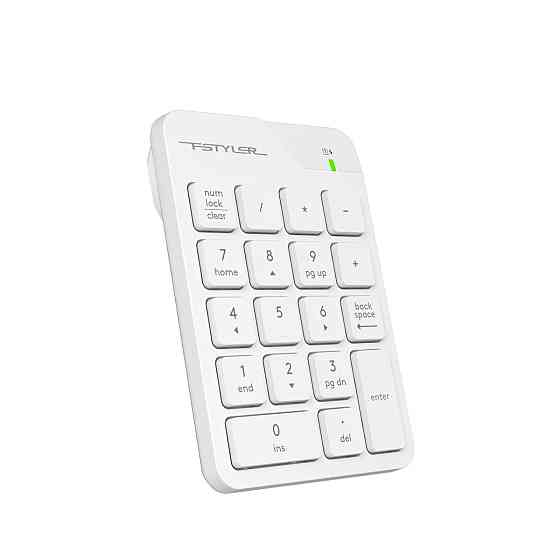 Клавиатура компьютерная безпроводная цифровой блок A4Tech Fstyler Numpad FGK21C(White) белая Киев