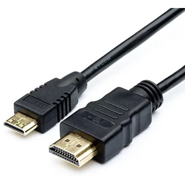 Кабель Atcom HDMI - mini-HDMI (M/M), 2 м, Black (14156) Харків - зображення 1