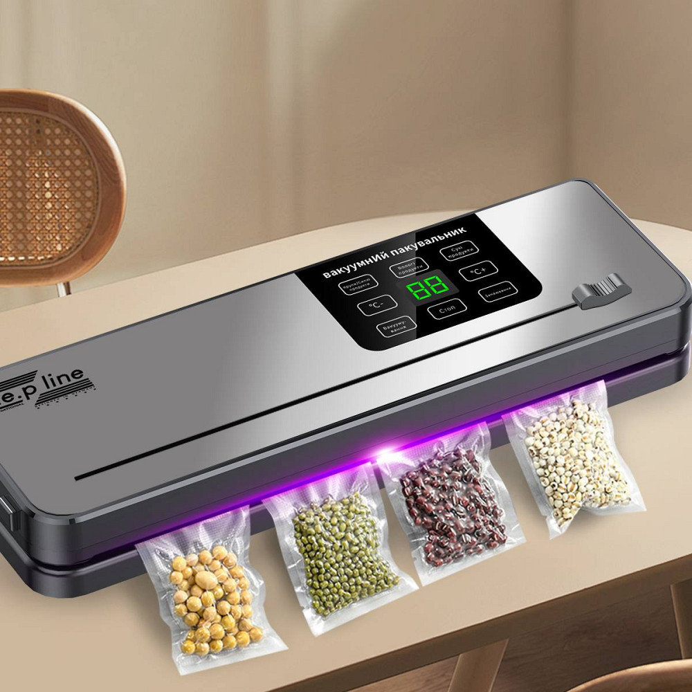 Вакууматор с 20 вакуумными пакетами и рулоном Zepline ZP-00356 200 Вт серебристый Київ - зображення 1