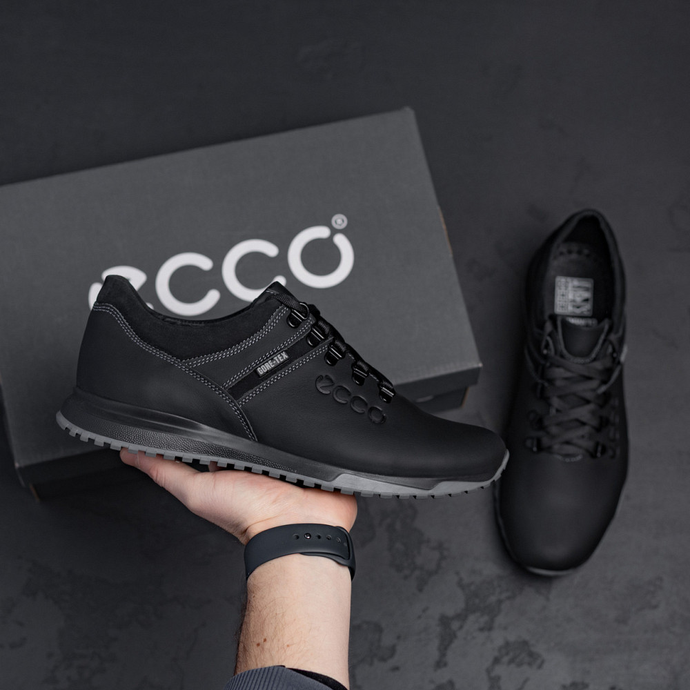 Мужские кожаные кроссовки Е-series Black Киев - изображение 12