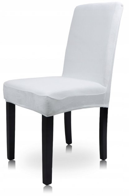 Чохол на стілець універсальний Велюр Туреччина 50637 білий Киев - изображение 1