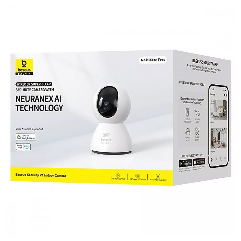 Камера видеонаблюдения Baseus Security P1 Indoor 3K (S0TV01) Херсон - изображение 2