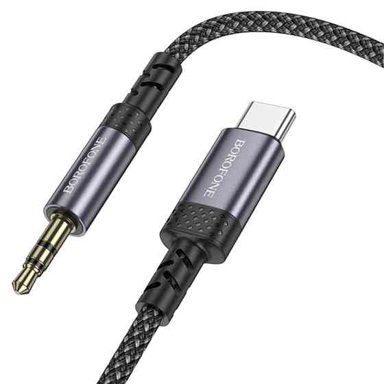 Аудио кабель Aux Borofone BL24 Graceful Type-C to AUX 3.5mm) (1m) Херсон