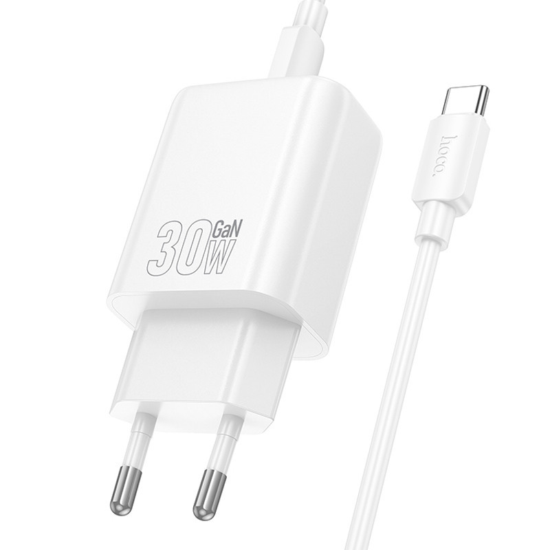СЗУ Hoco N62 Gentle PD30W (1USB-C) + кабель Type-C to Type-C Херсон - зображення 2