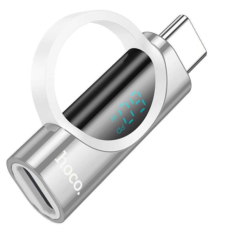 Переходник Hoco UA32A Type-C male to Lightning female display adapter Херсон - изображение 3