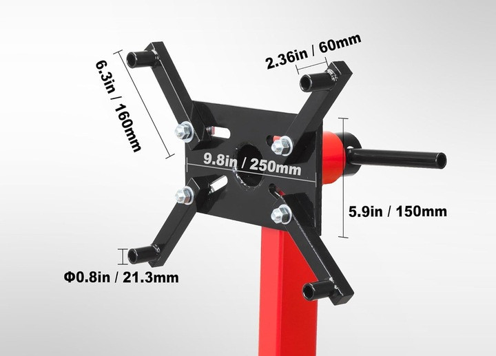 Стенд ремонта двигателей складной поворотный (кантователь) 680кг TORIN T26801 Харьков - изображение 5