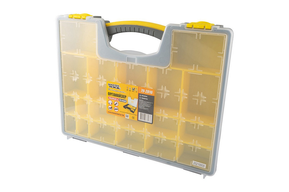 Органайзер MASTERTOOL с ручкой 16.5" 420х335х62 мм 19 секций 79-2016 Харьков - изображение 2
