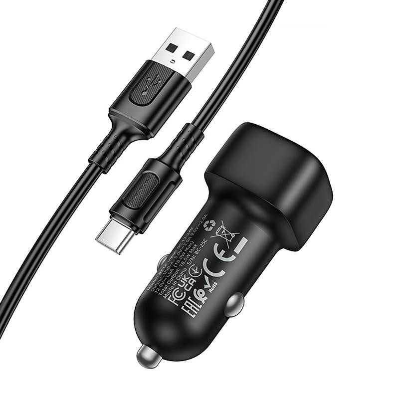 АЗУ Borofone BZ34 Cloud QC3.0 (1USB-A) + кабель USB to Type-C Херсон - зображення 3