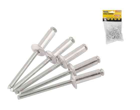 Заклепки алюминиевые вытяжные MASTERTOOL 4.0х18.00 мм 50 шт 20-0580 Харьков