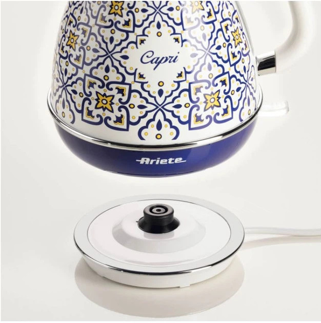 Электрочайник Ariete ART-2869 CAPRI 1.7 л белый с синим Киев - изображение 2