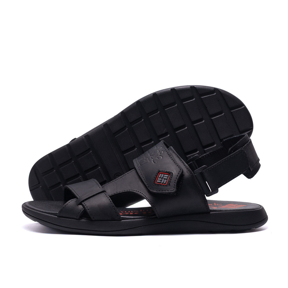 Мужские кожаные сандалии  Black Leather Київ - зображення 1