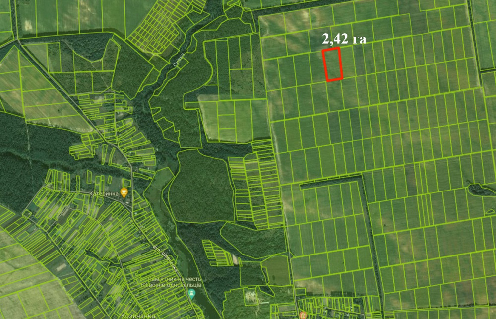 Продам земельну ділянку в Козичанка 2,42 га під забудову Макарів - зображення 2