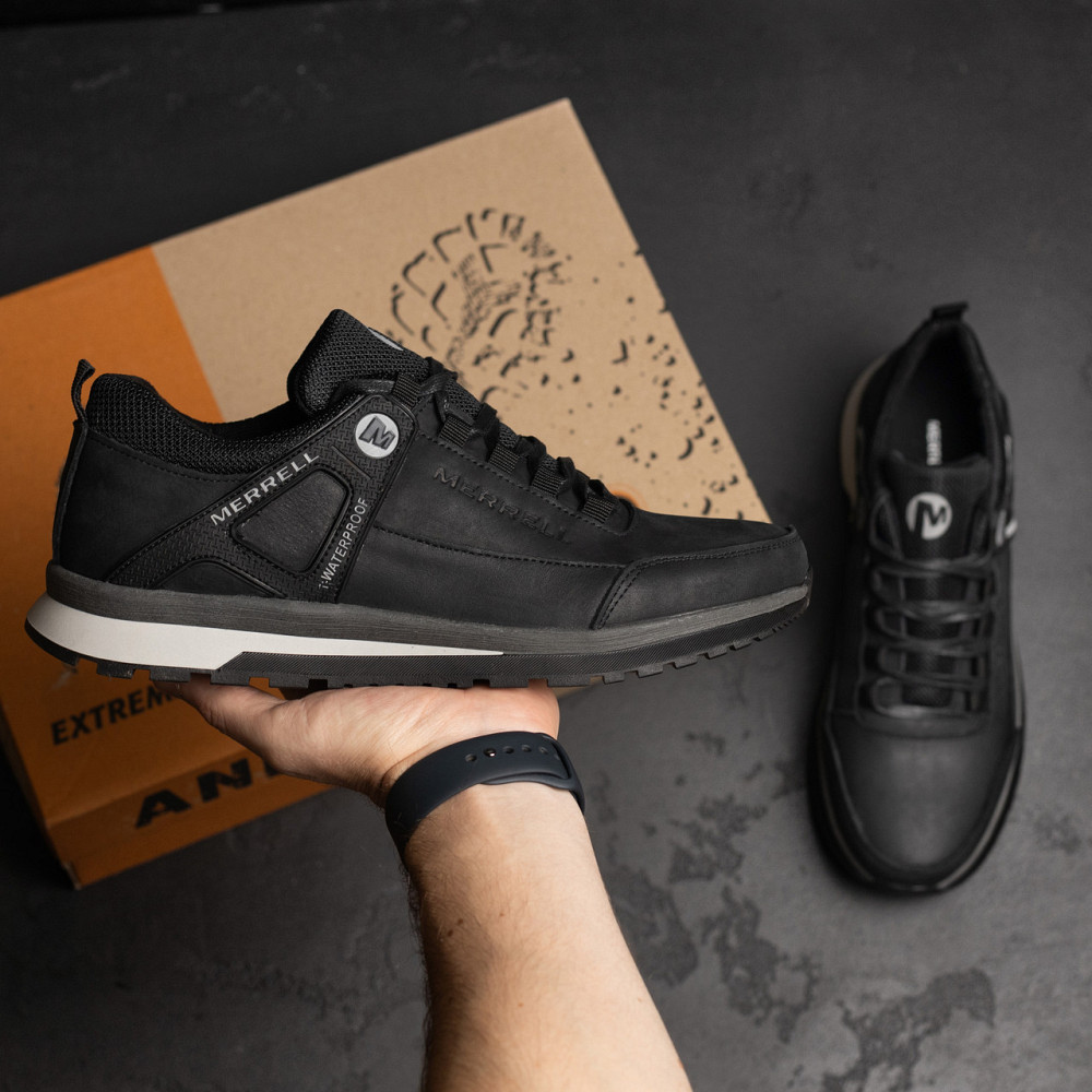 Мужские кожаные кроссовки Performance footwear Black Киев - изображение 8